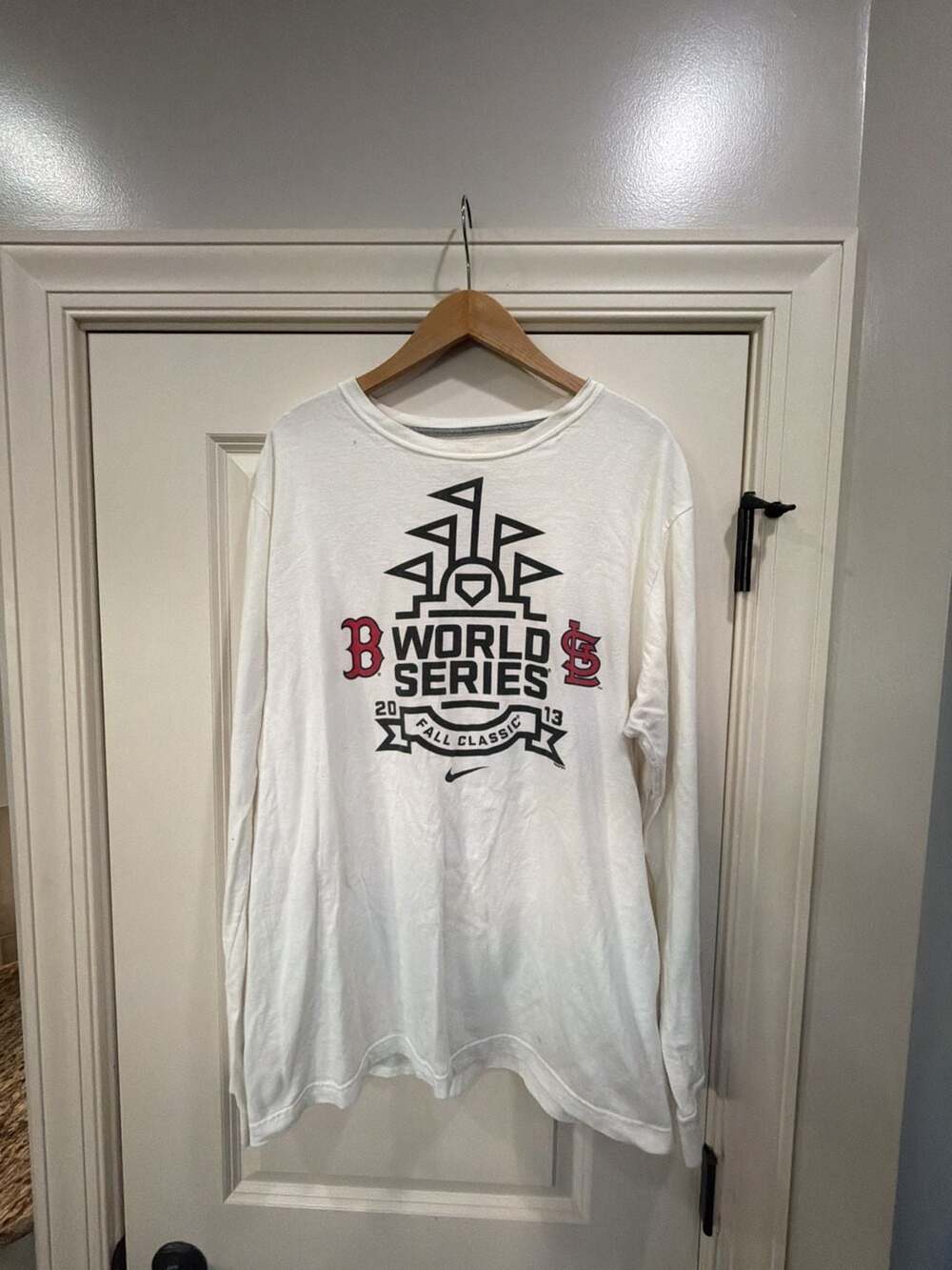 Nike 2013 World Series Red Sox vs Cardinals Long Sleeve T-Shirt XL